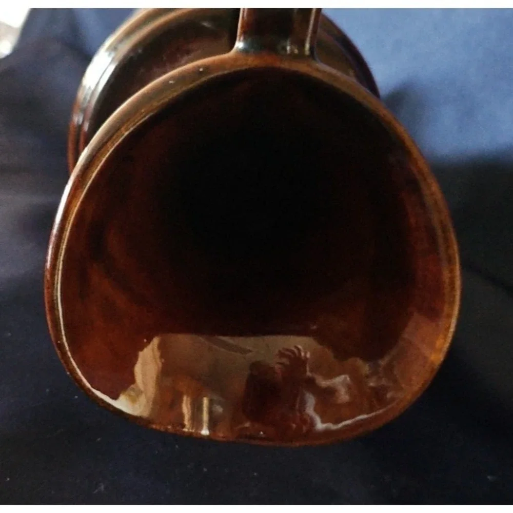 Vintage Royal Haeger Pottery Brown Lava Drip Pitcher 12